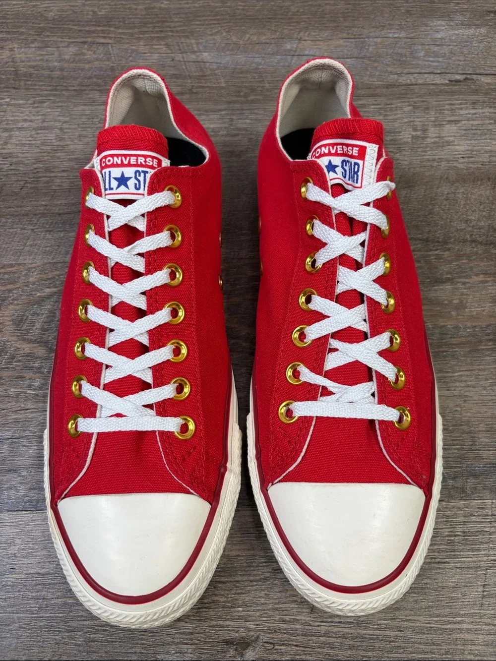Converse Chuck Taylor All Star Low Red Canvas Sneakers Men’s 9 Women’s 11
